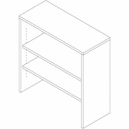 Lorell Essentials Stack-On Bookshelf, Stackable, Modern Elm (LLR66334)