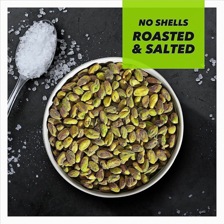 Paramount Farms NoShell Variety, 0.75 oz, Gluten-free, Non-GMO, Roasted & Salted, Sea Salt & Vinegar, Chili Roasted, 24/Carton (PAM70086)