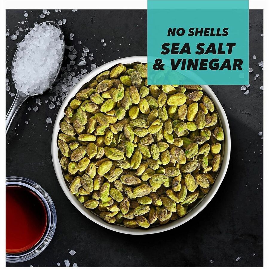 Paramount Farms NoShell Variety, 0.75 oz, Gluten-free, Non-GMO, Roasted & Salted, Sea Salt & Vinegar, Chili Roasted, 24/Carton (PAM70086)