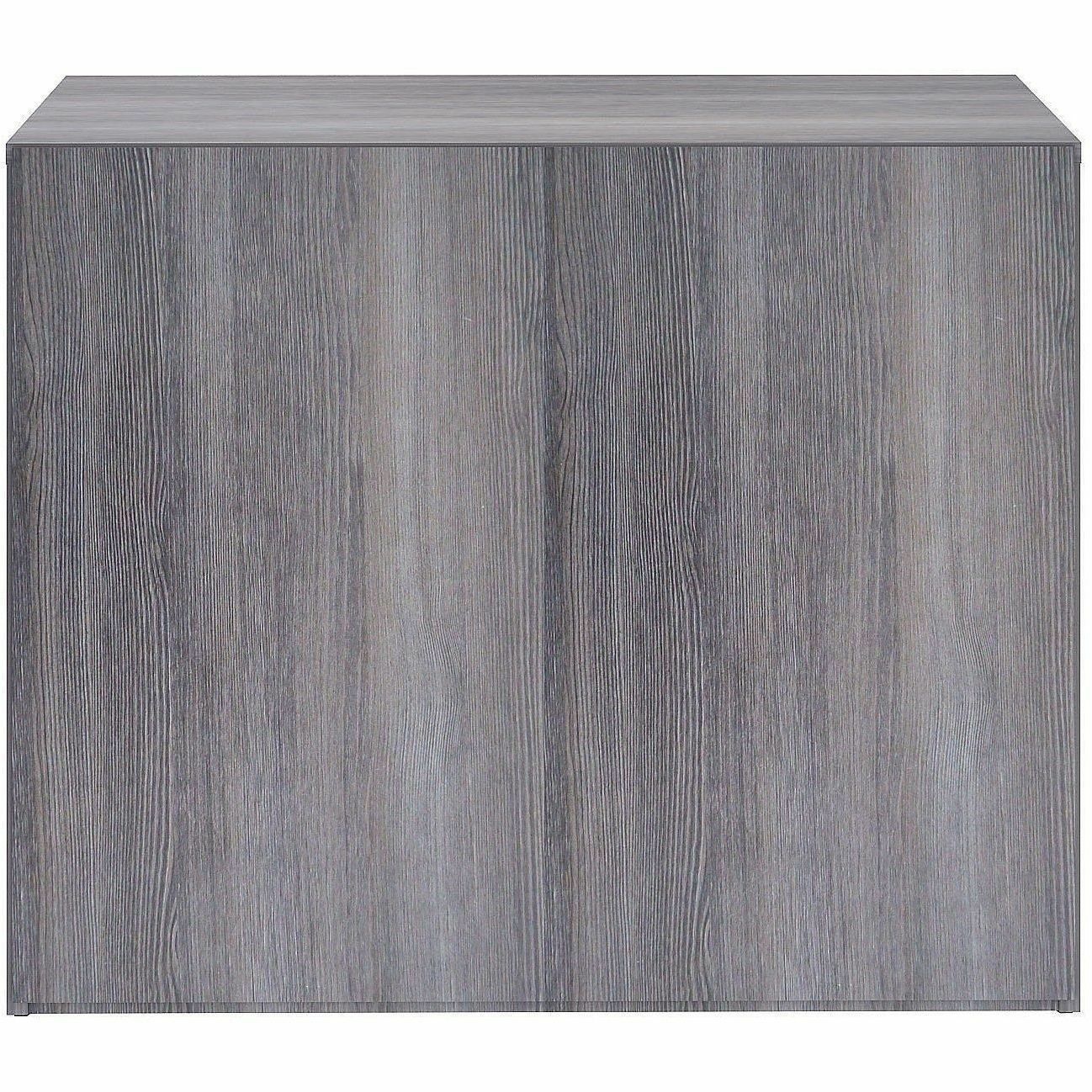 Lorell 2-Shelf Weathered Charcoal Laminate Bookcase, 36" Width x 12" Depth x 30" Height, Weathered Charcoal (LLR69630)