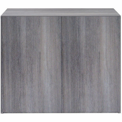 Lorell 2-Shelf Weathered Charcoal Laminate Bookcase, 36" Width x 12" Depth x 30" Height, Weathered Charcoal (LLR69630)