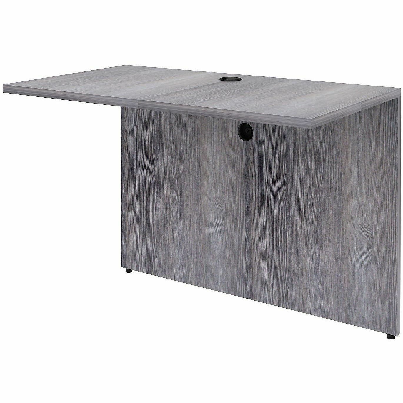 Lorell Weathered Charcoal Laminate Desking, 29.5" Height x 42" Width x 24" Depth (LLR69529)