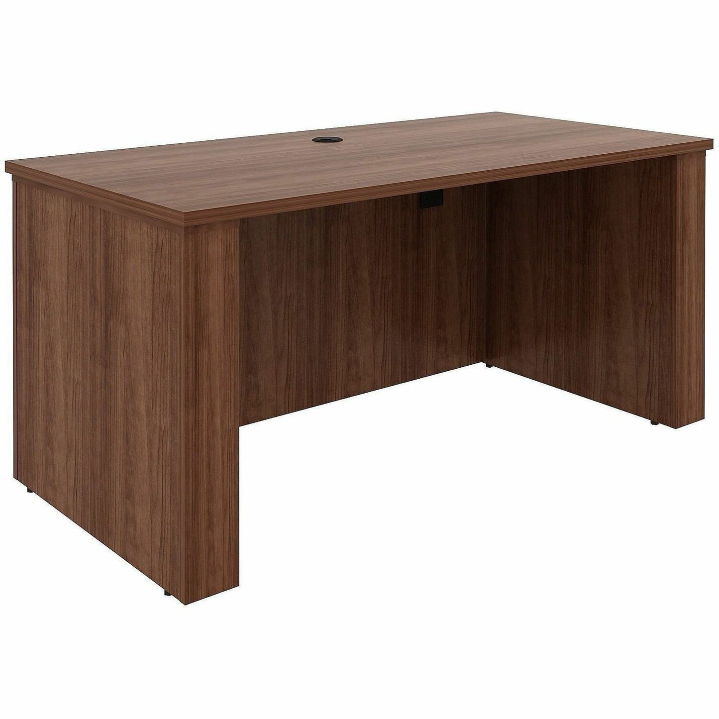 Lorell Essentials 60" Sit-to-Stand Desk Shell, 49" Height x 60" Width x 29" Depth, 1" Thickness Top, Walnut (LLR69640)