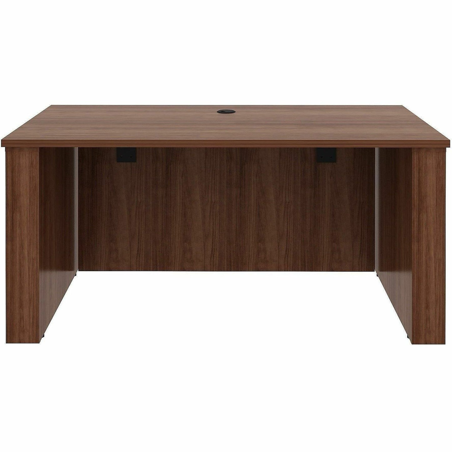 Lorell Essentials 60" Sit-to-Stand Desk Shell, 49" Height x 60" Width x 29" Depth, 1" Thickness Top, Walnut (LLR69640)