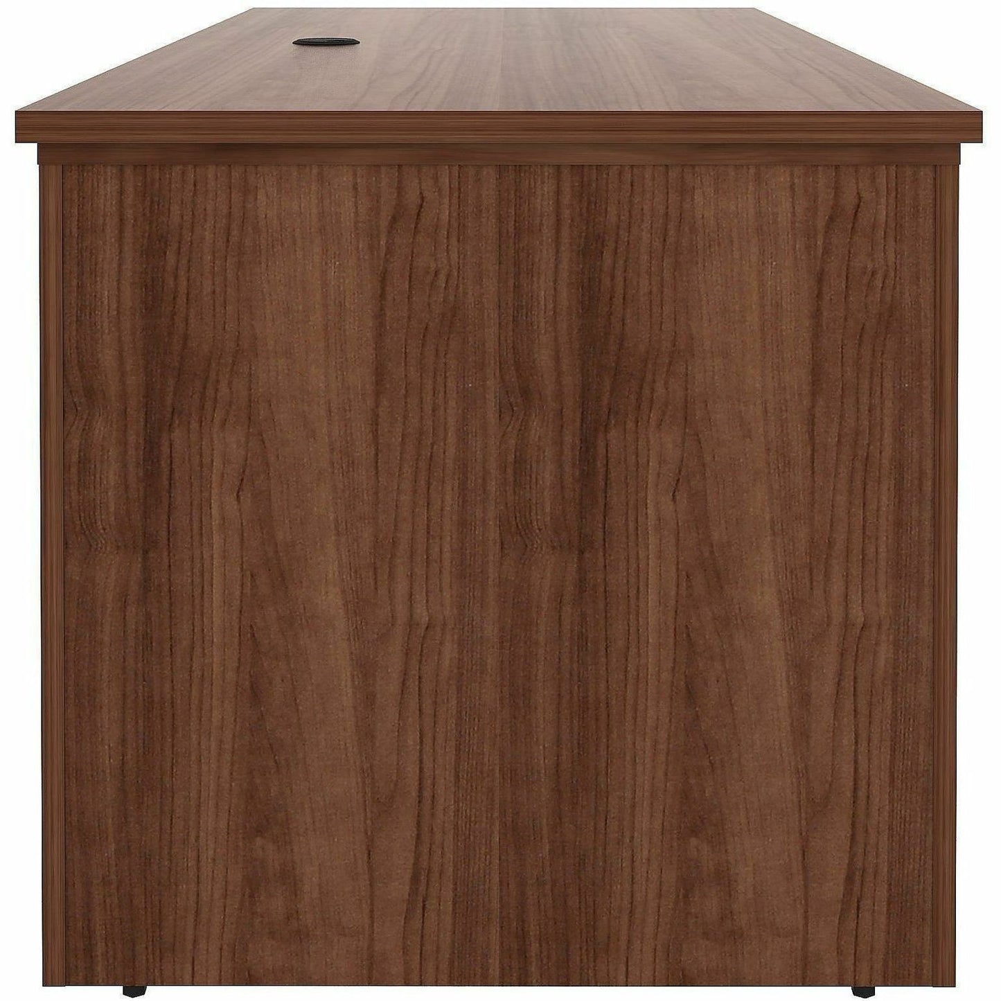 Lorell Essentials 60" Sit-to-Stand Desk Shell, 49" Height x 60" Width x 29" Depth, 1" Thickness Top, Walnut (LLR69640)