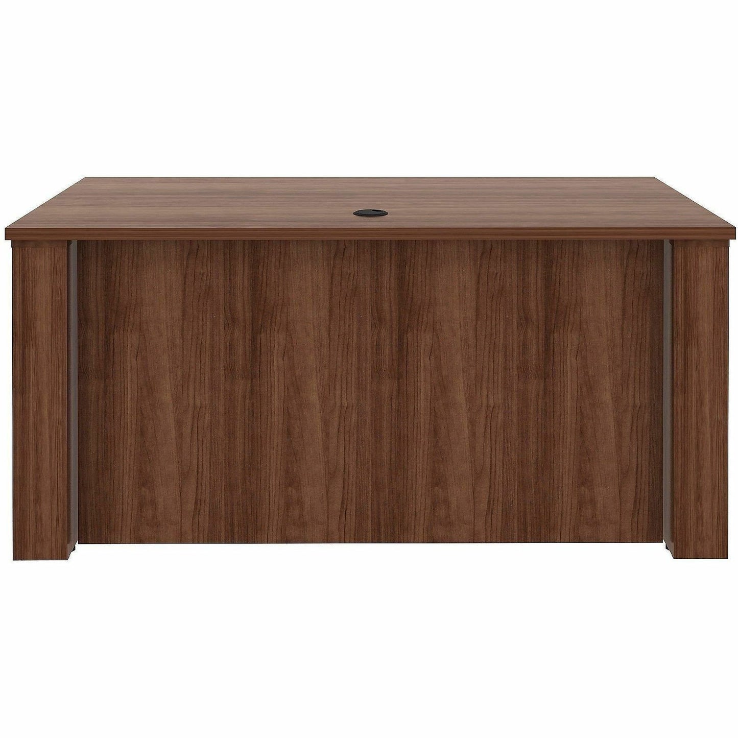 Lorell Essentials 60" Sit-to-Stand Desk Shell, 49" Height x 60" Width x 29" Depth, 1" Thickness Top, Walnut (LLR69640)