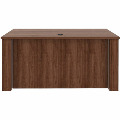 Lorell Essentials 60" Sit-to-Stand Desk Shell, 49" Height x 60" Width x 29" Depth, 1" Thickness Top, Walnut (LLR69640)