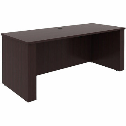 Lorell Essentials 72" Sit-to-Stand Desk Shell, 49" Height x 72" Width x 29" Depth, 1" Thickness Top, Espresso (LLR69643)