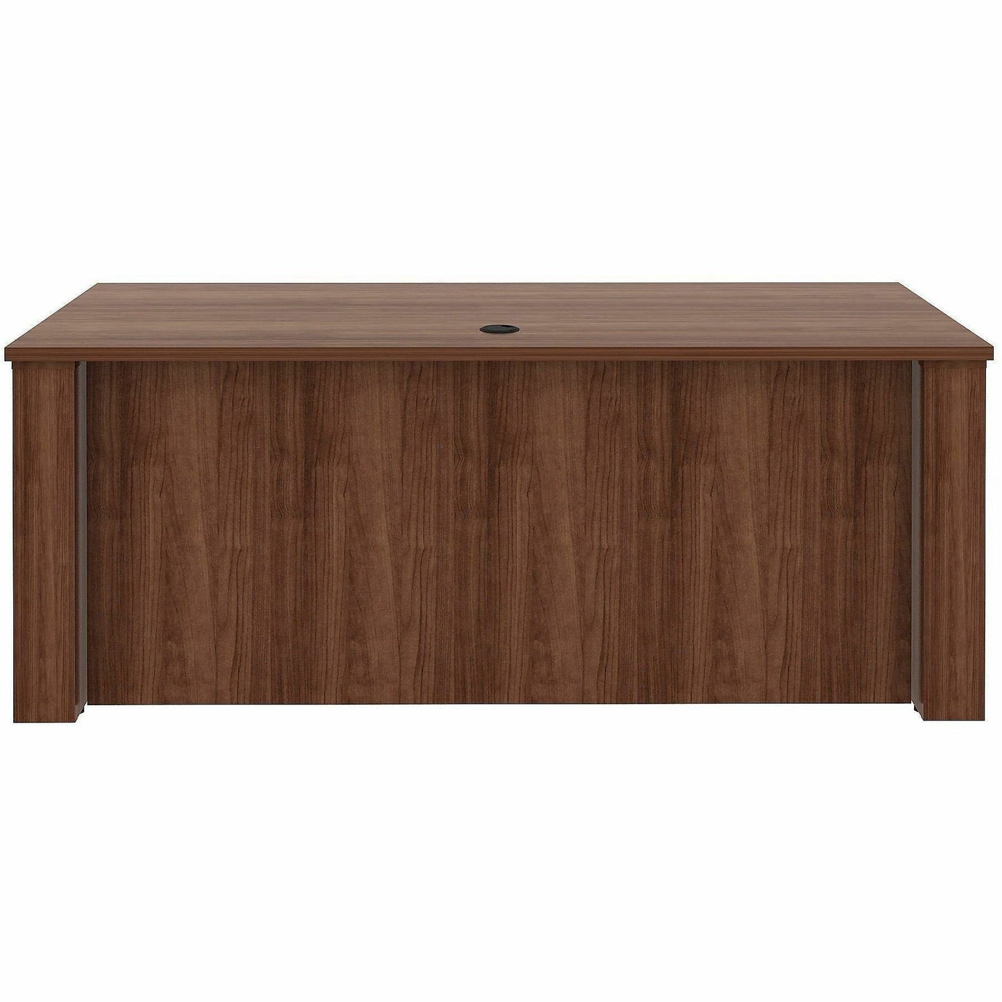 Lorell Essentials 72" Sit-to-Stand Desk Shell, 49" Height x 72" Width x 29" Depth, 1" Thickness Top, Finish: Walnut (LLR69642)