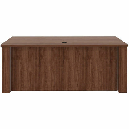 Lorell Essentials 72" Sit-to-Stand Desk Shell, 49" Height x 72" Width x 29" Depth, 1" Thickness Top, Finish: Walnut (LLR69642)