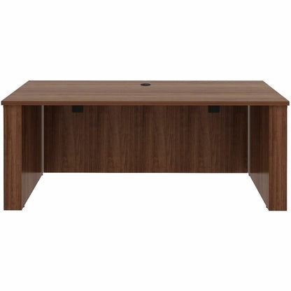 Lorell Essentials 72" Sit-to-Stand Desk Shell, 49" Height x 72" Width x 29" Depth, 1" Thickness Top, Finish: Walnut (LLR69642)