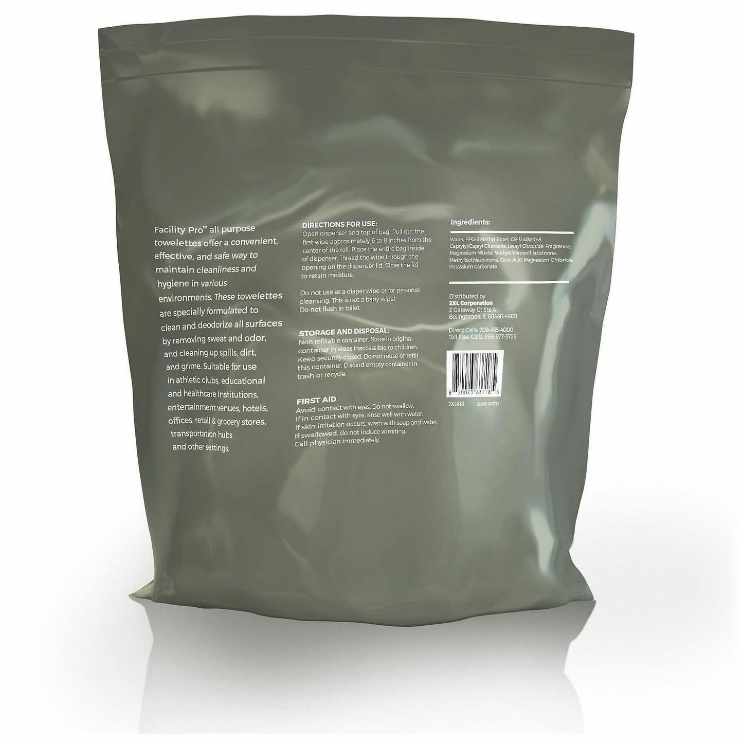 2XL Facility Pro All-Purpose Towelettes, 2/Carton (TXL418)