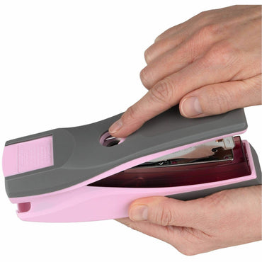 Swingline Optima 25 Reduced Effort Stapler, Pink, Staples Upto 25 Sheet, Holds Upto 210 Staple, Full Strip, Plastic, Metal (SWI66401)