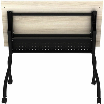 Lorell 48" x 23.6" Modern Elm/Black Flip-Up Training Table (LLR66377)