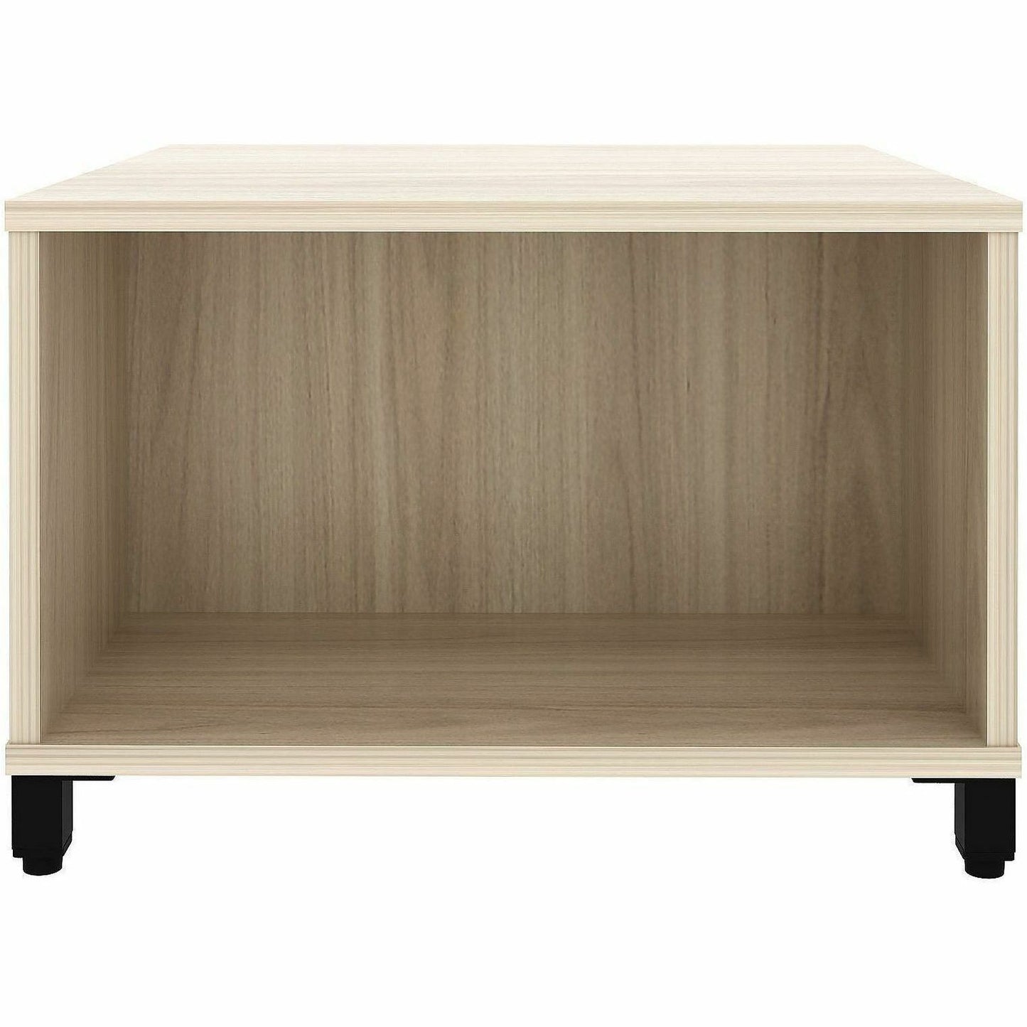 Lorell Modular Reception Table, Square Top, Height Adjustable, 24" W x 24" D, 20" H, Modern Elm (LLR69205)