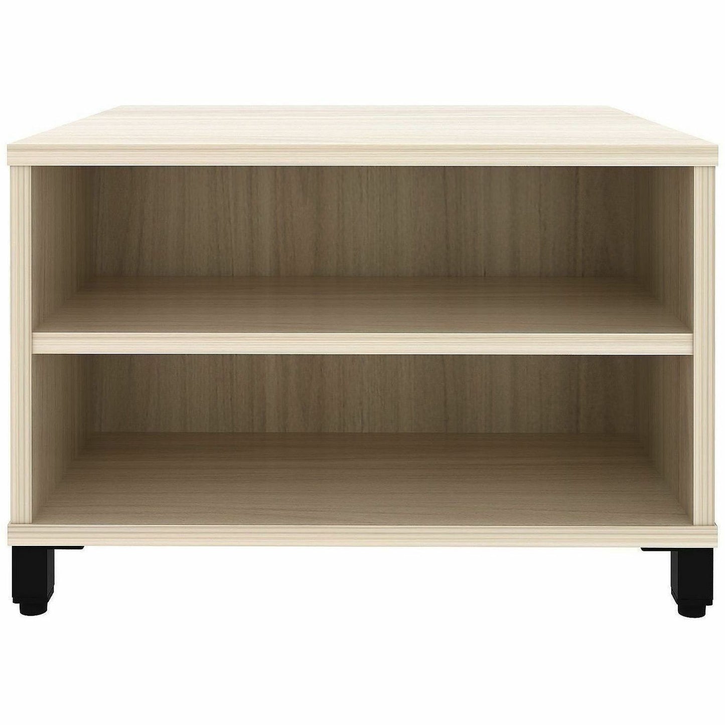 Lorell Modular Reception Table, Square Top, Height Adjustable, 24" W x 24" D, 20" H, Modern Elm (LLR69205)