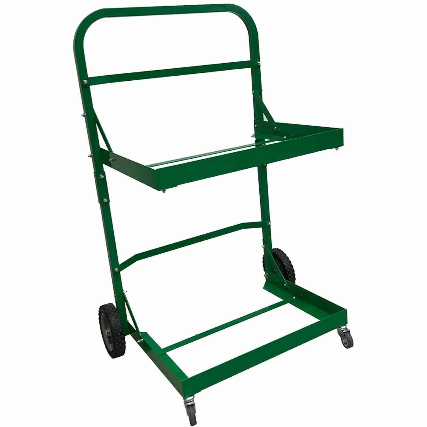 Five Star Products Recycling Cart for Bins, 220 lb Load Capacity, Aluminum, Green  (FSP002)