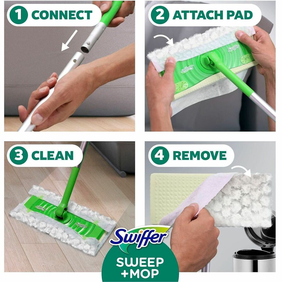 Swiffer Sweep and Mop Deluxe, 2-in-1 Floor Mopping and Sweeping Kit (PGC16519)