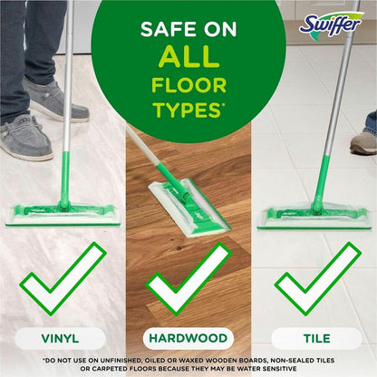 Swiffer Sweeper Wet Cloths, Residue-free, White, 6/Carton (PGC75588CT)