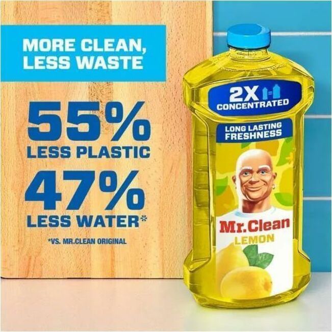 Mr. Clean All Purpose Cleaner, 64 fl oz, Fresh, Lemon Scent (PGC06894)