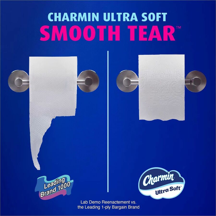 Charmin Ultra Soft Mega Roll, 2 Ply, Mega, White, Paper, 24/Pack (PGC19268)