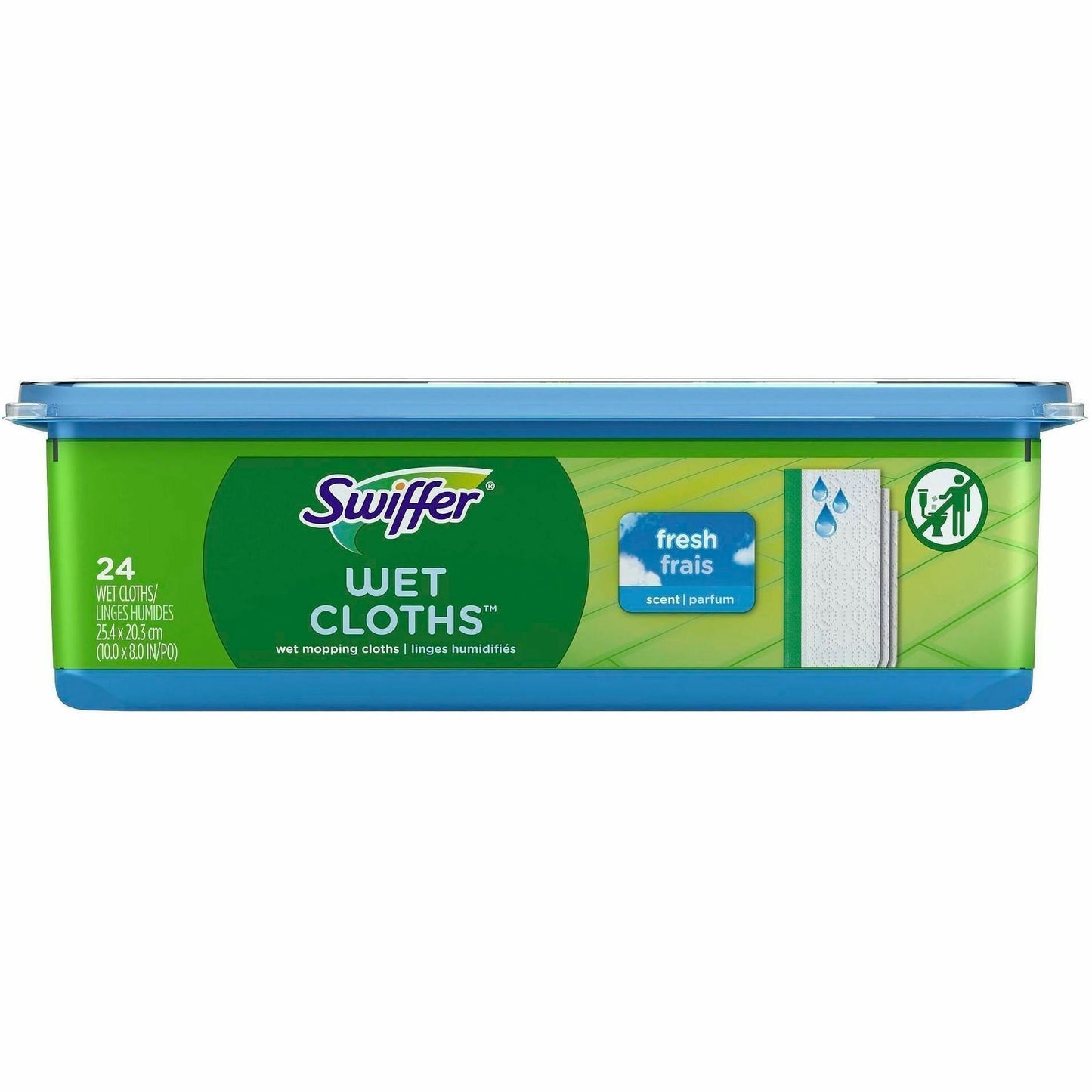 Swiffer Sweeper Wet Cloths, Residue-free, White, 24/Pack (PGC75588)