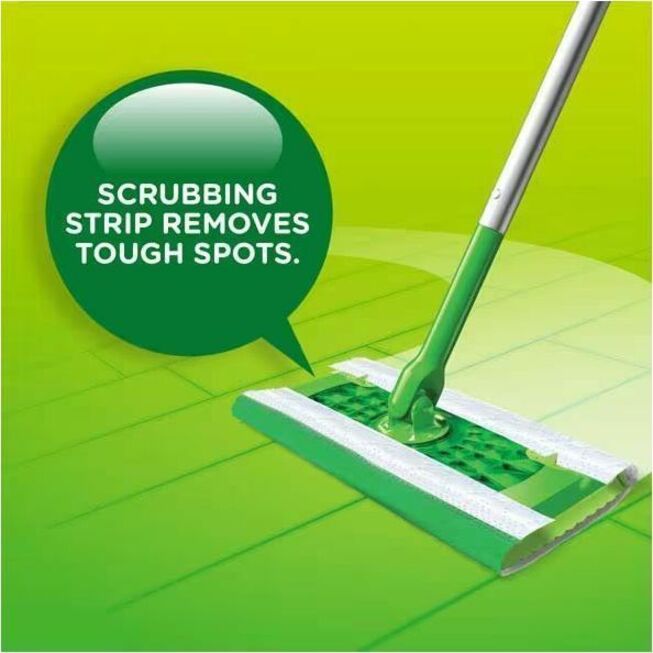 Swiffer Sweeper Wet Cloths, Residue-free, White, 24/Pack (PGC75588)