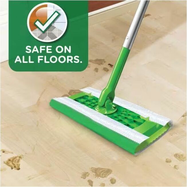 Swiffer Sweeper Wet Cloths, Residue-free, White, 24/Pack (PGC75588)