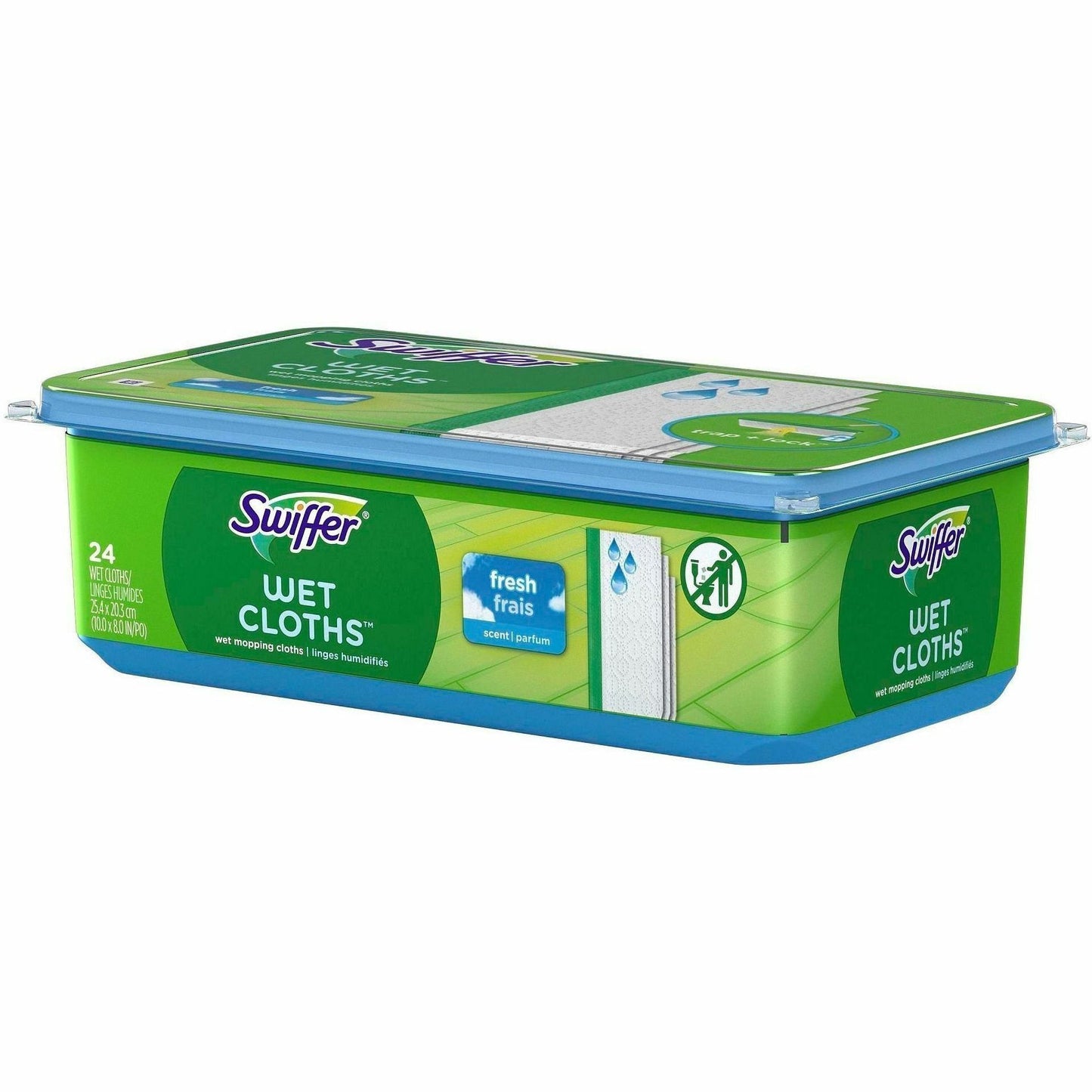 Swiffer Sweeper Wet Cloths, Residue-free, White, 24/Pack (PGC75588)