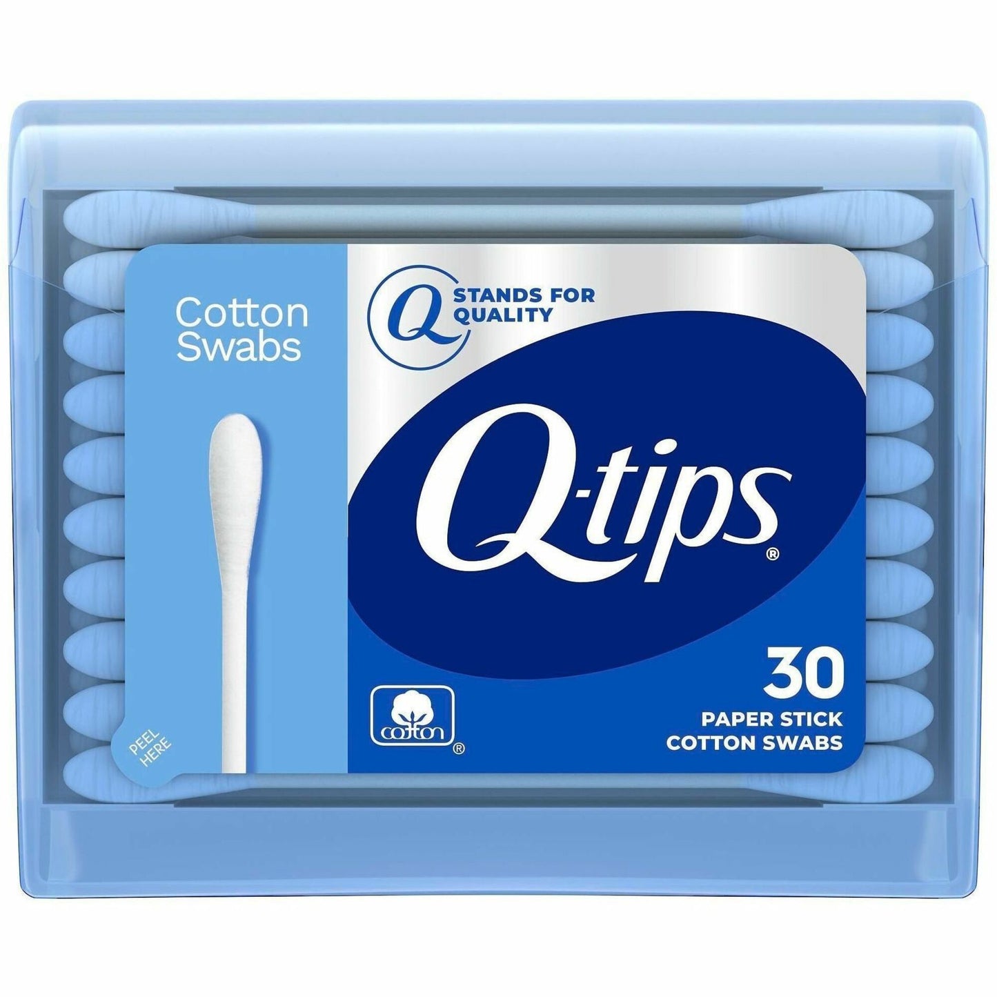 Soapbox Q-tips Original Cotton Swabs Compact Travel Pack, 3600 Cotton Swabs/Pack (SBX22127)