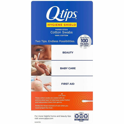 Soapbox Q-tips Antibacterial Original Cotton Swabs, 3600 Cotton Swabs/Box (SBX17900)