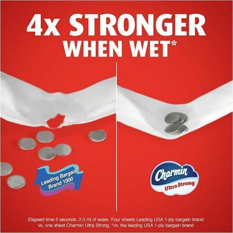 Charmin Mega Roll Bath Tissue, 2 Ply, 220 Sheets/Roll, 24/Carton (PGC13214)