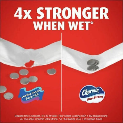 Charmin Mega Roll Bath Tissue, 2 Ply, 220 Sheets/Roll, 24/Carton (PGC13214)