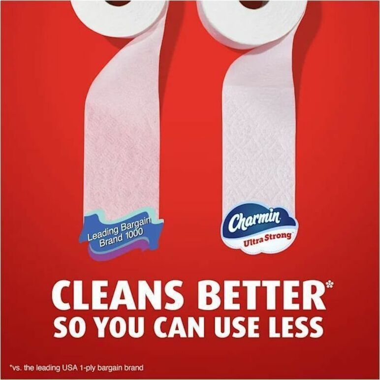 Charmin Mega Roll Bath Tissue, 2 Ply, 220 Sheets/Roll, 24/Carton (PGC13214)