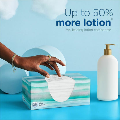 Puffs Plus Lotion Facial Tissue, White, 24/Carton (PGC58600)