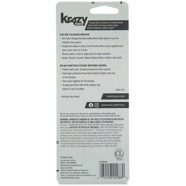 Krazy Glue Super Glue, 0.18 oz, Purple (GWBKG98848R)