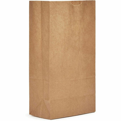 AJM #5 Squat Kraft Paper Grocery Bags, 500/Carton (AJMGB05NP5CES)