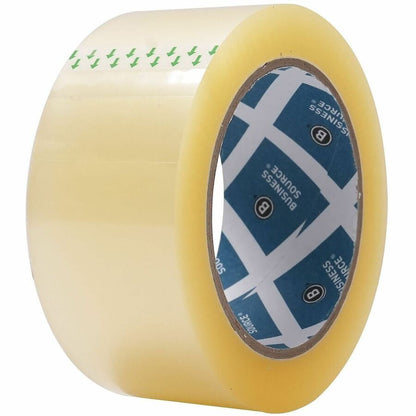 Business Source Heavy-duty Packaging/Sealing Tape, 110 yd Length x 1.87" Width x 1.6 mil Thickness, 3" Core, Clear, 6/Pack (BSN32926)