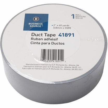 Business Source General-purpose Duct Tape, 60 yd Length x 2" Width x 9 mil Thickness, Gray, 1 Roll (BSN41891)