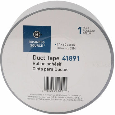 Business Source General-purpose Duct Tape, 60 yd Length x 2" Width x 9 mil Thickness, Gray, 1 Roll (BSN41891)