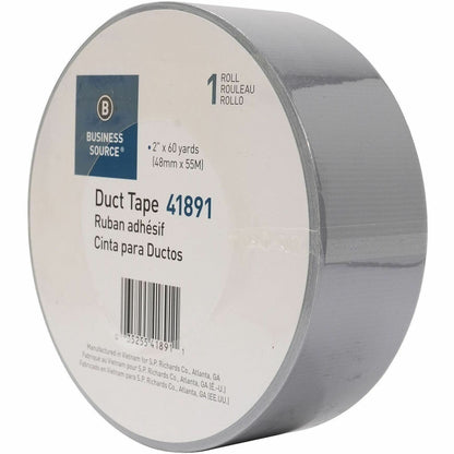 Business Source General-purpose Duct Tape, 60 yd Length x 2" Width x 9 mil Thickness, Gray, 1 Roll (BSN41891)