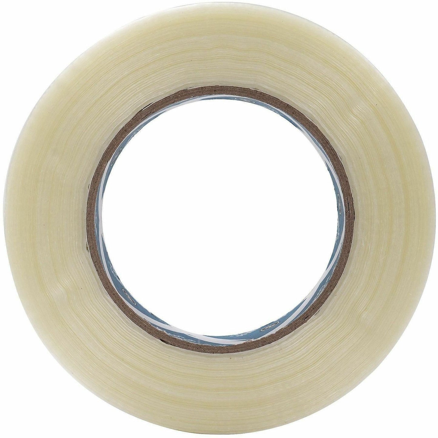 Business Source Filament Tape, 60 yd Length x 1" Width, 3" Core, White, Film (Fiberglass Reinforced) Backing, 1 Roll (BSN64025)