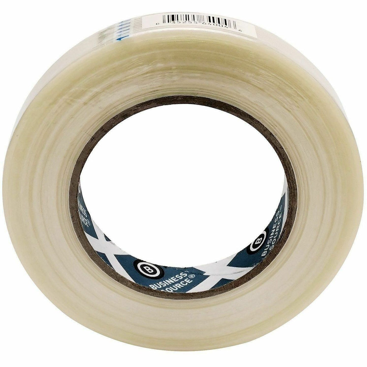 Business Source Filament Tape, 60 yd Length x 0.75" Width, 3" Core, White, Film (Fiberglass Reinforced) Backing, 1 Roll (BSN64024)
