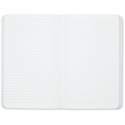 Dome Personal Journal, 60 lb Basis Weight, 5" x 8", 5 x 8 Inch Softcover Black Lined Journal Notebook, Bright White Paper (DOM30008)