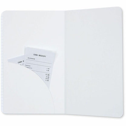 Dome Personal Journal, 60 lb Basis Weight, 5" x 8", 5 x 8 Inch Softcover Black Lined Journal Notebook, Bright White Paper (DOM30008)