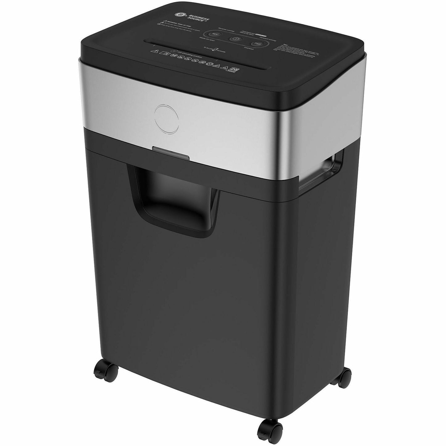 Business Source 6.6-Gallon Bin Cross-Cut Shredder (BSN70132)