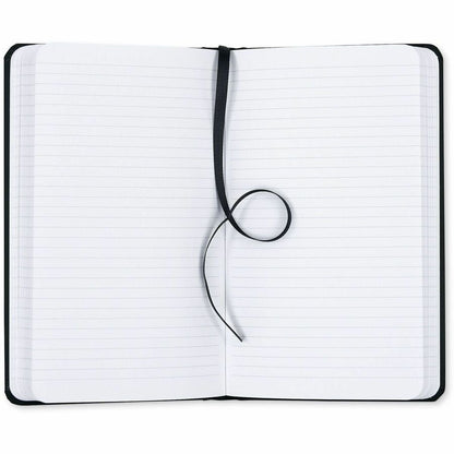 Dome Personal Journal, 60 lb Basis Weight, 5" x 8", 5 x 8 Inch Hardcover Black Lined Journal Notebook, Bright White Paper (DOM30009)
