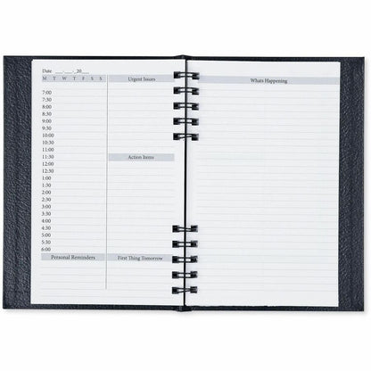 Dome Business Journal, 5" x 8", Bright White Sheet, Black Cover (DOM40000)