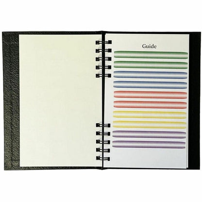 Dome Business Journal, 5" x 8", Bright White Sheet, Black Cover (DOM40000)