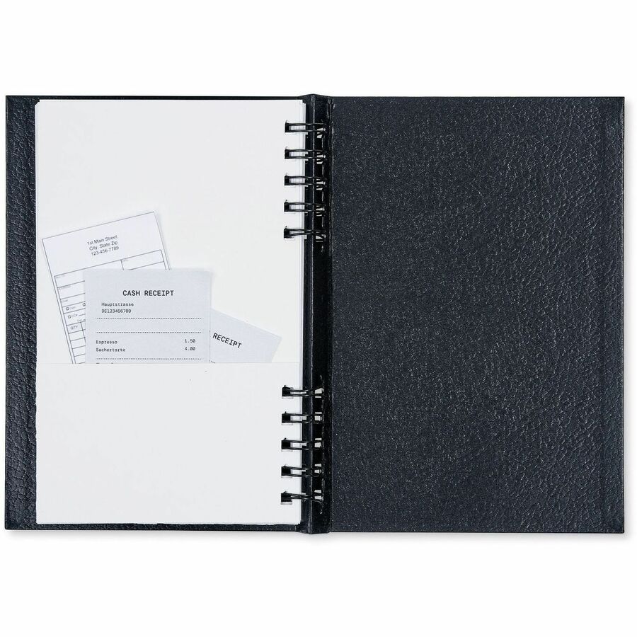Dome Business Journal, 5" x 8", Bright White Sheet, Black Cover (DOM40000)